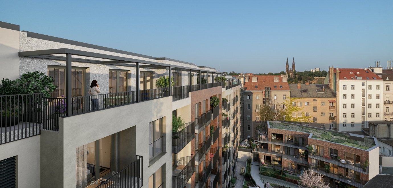 Zahájili jsme prodej 7. a 8. podlaží projektu Rezidence Na Plzeňce